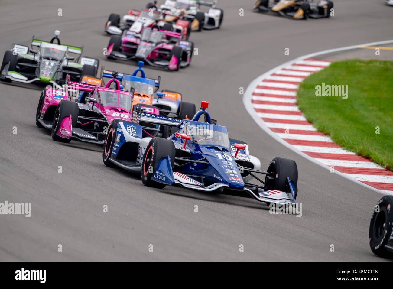Madison I'll Raceway Madison, IL, USA. 27th Aug, 2023. INDYCAR Series driver, ALEX PALOU (10 ...