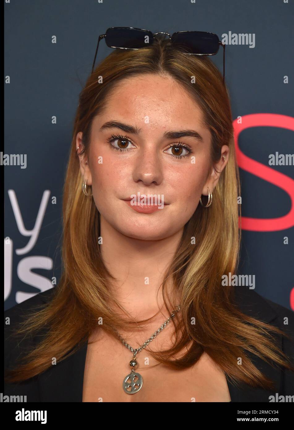 Makenzie Raine arrives at the Streamy Awards on Sunday, Aug. 27, 2023