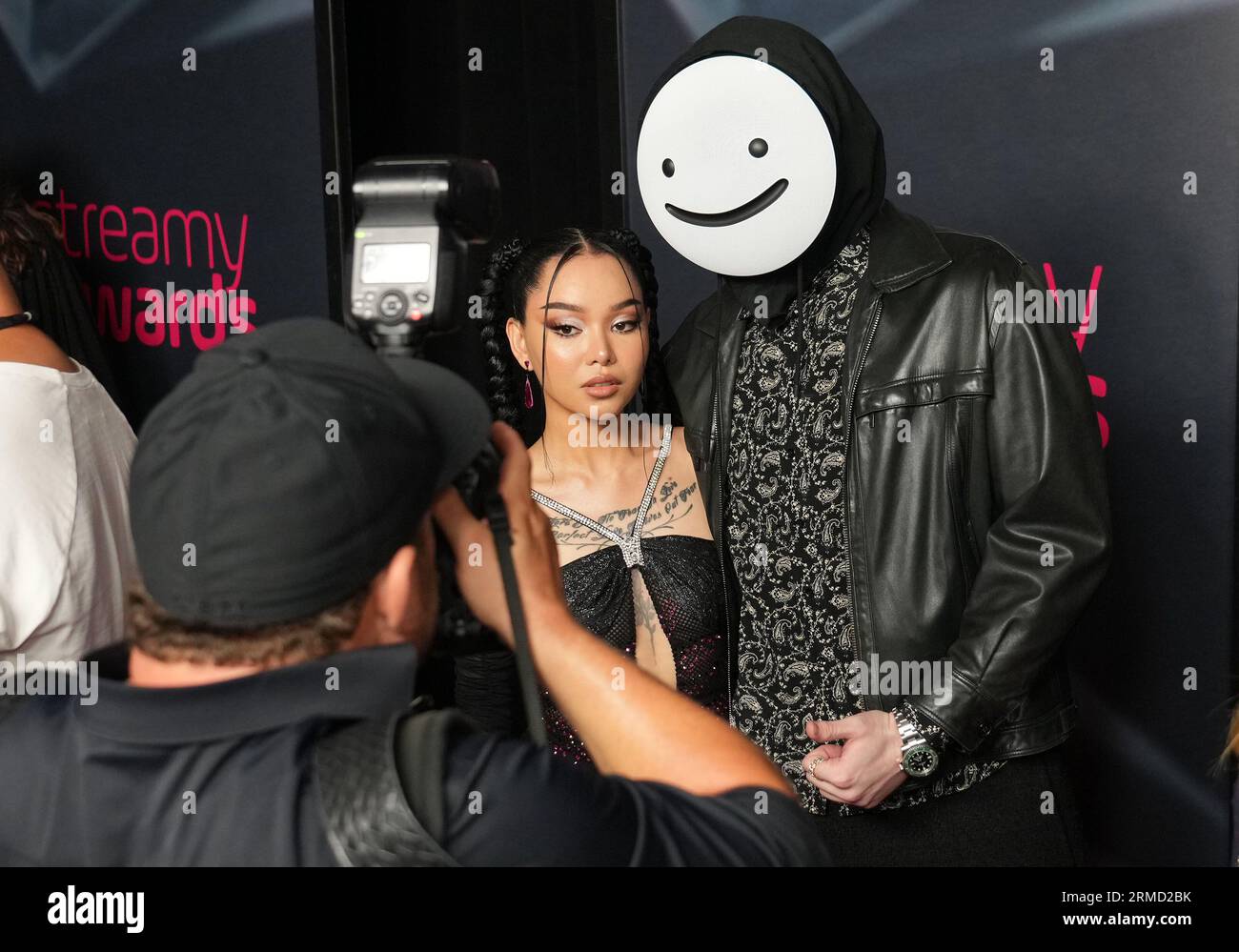 Los Angeles, USA. 27th Aug, 2023. (L-R). Bella Poarch and DREAM at the