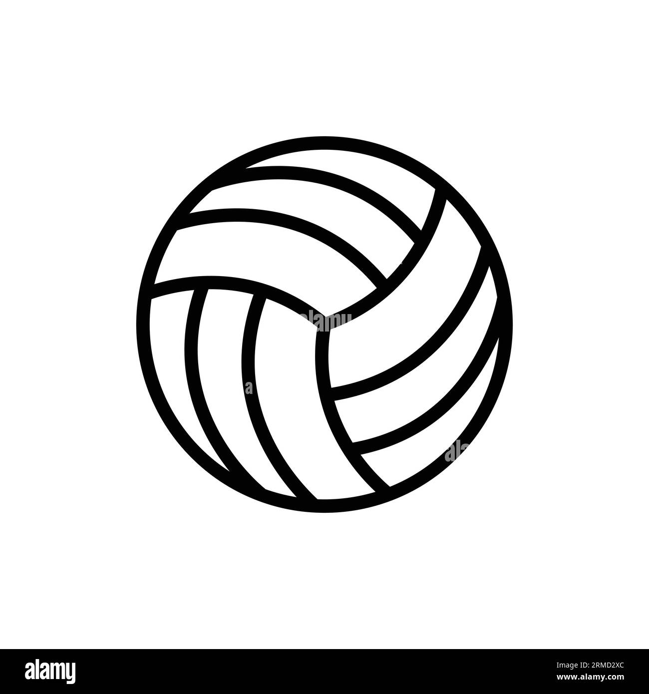 Volley ball logo vector flat design template Stock Vector Image & Art