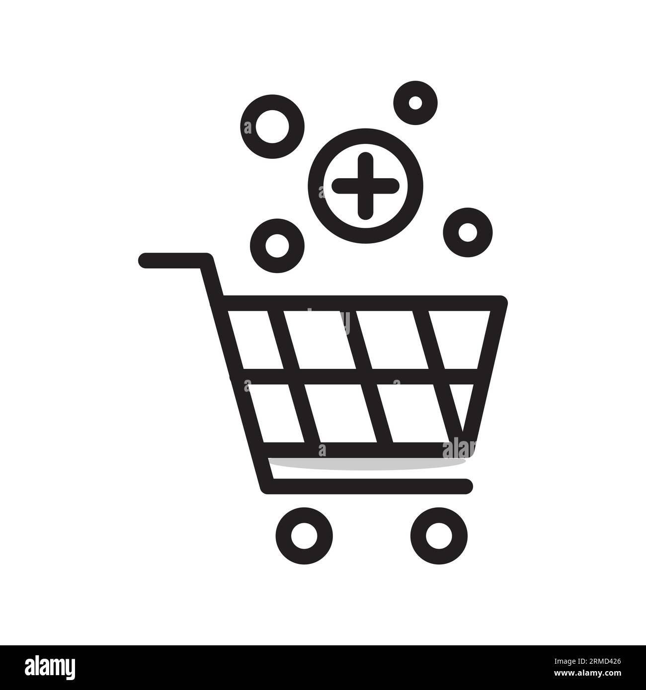 procurement vector icon. shopping cart illustration sign. basket symbol. Stock Vector