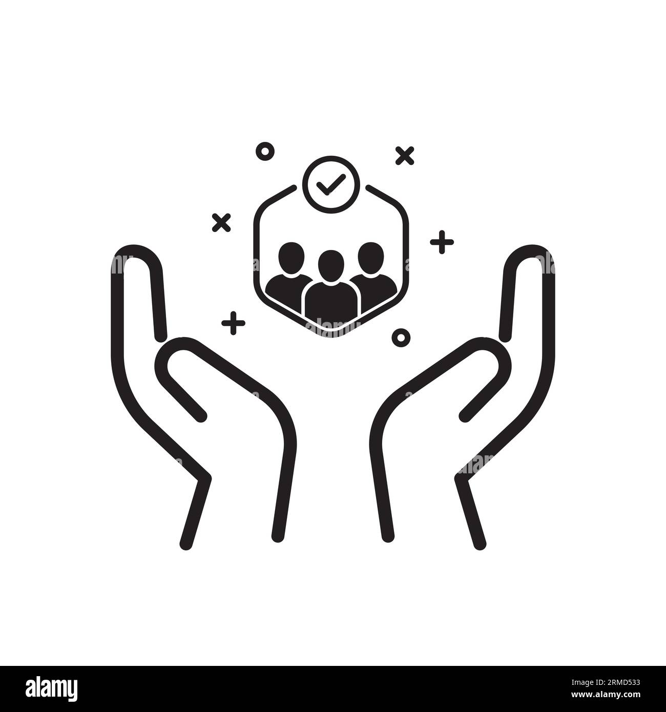 relationship or community like customer care icon. human resource