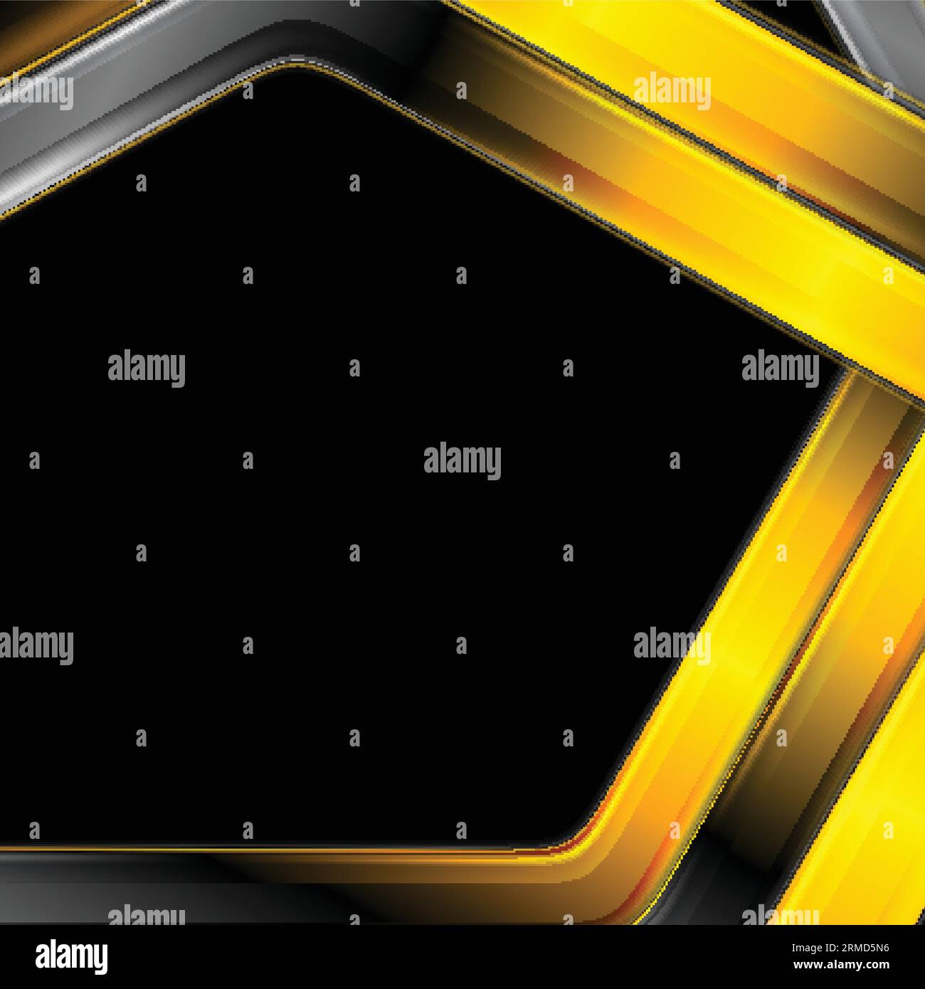 Orange and black glossy stripes abstract technology background. Vector ...
