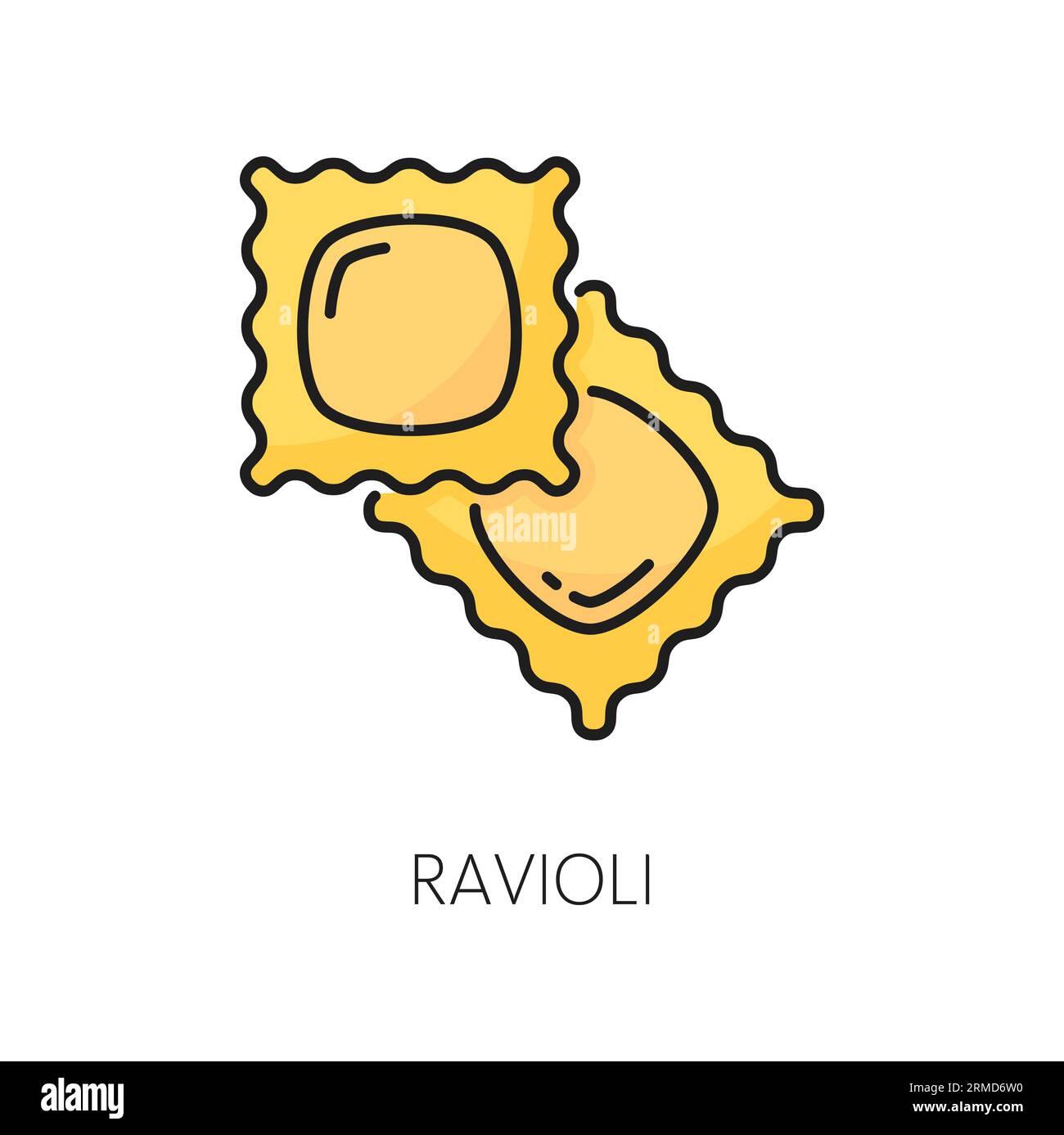 Ravioli squares Stock Vector Images - Alamy