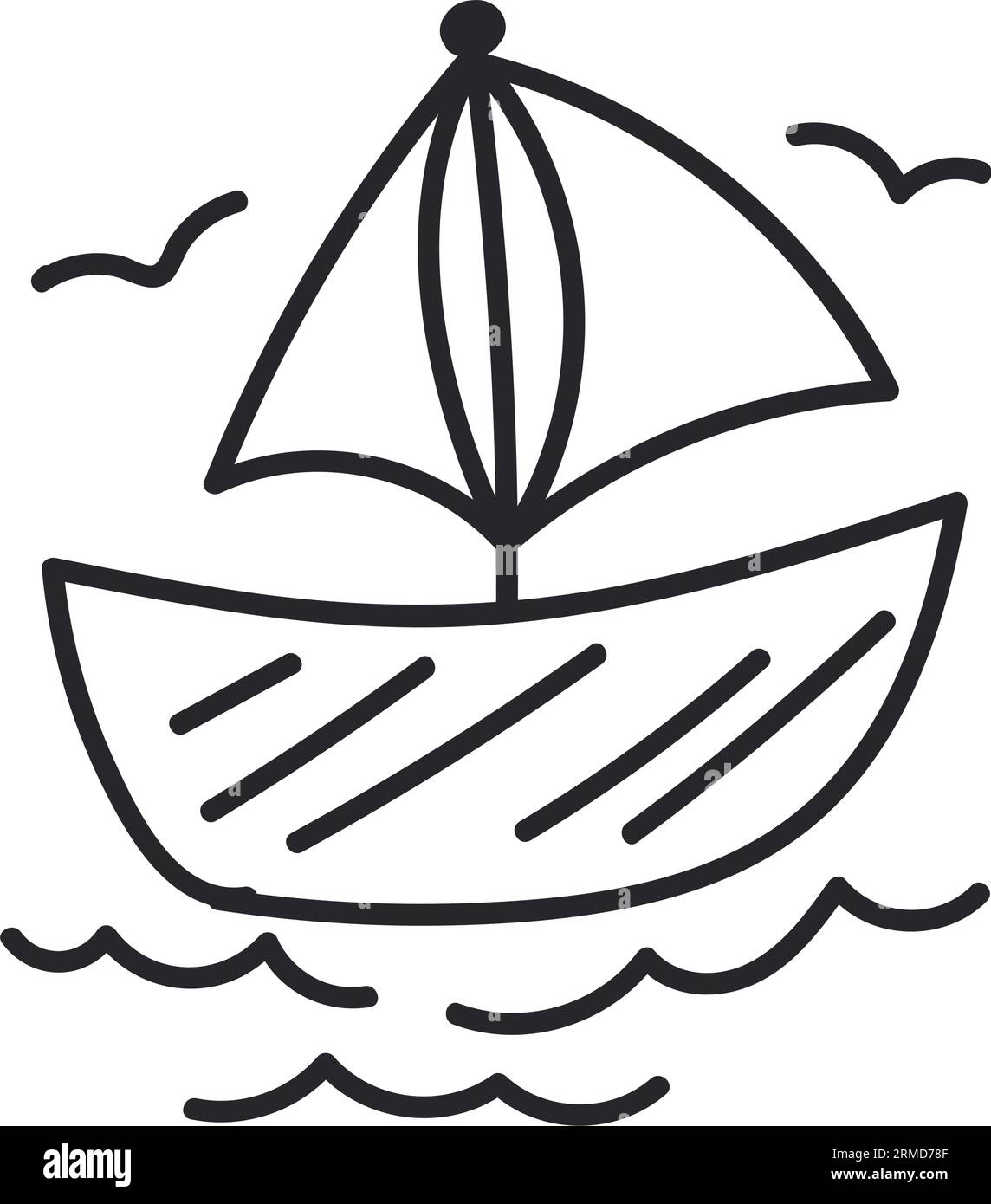 boat doodle icon Stock Vector Image & Art - Alamy