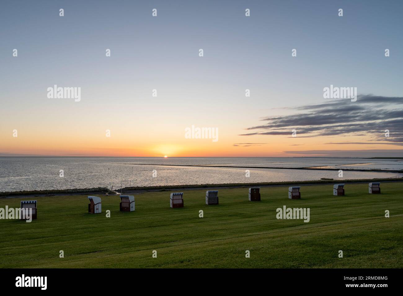 Sunset at the North Sea Stock Photo - Alamy