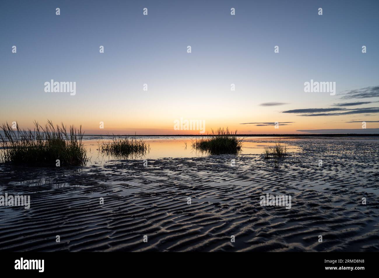 Sunset at the North Sea Stock Photo - Alamy