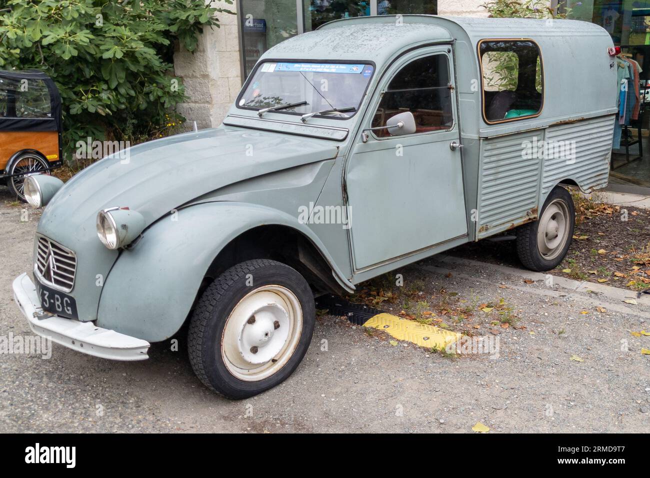 Bordeaux , France -  08 18 2023 : Citroen 2CV Commercial Van car old vintage french car based on 2 cv citroën vehicle Stock Photo