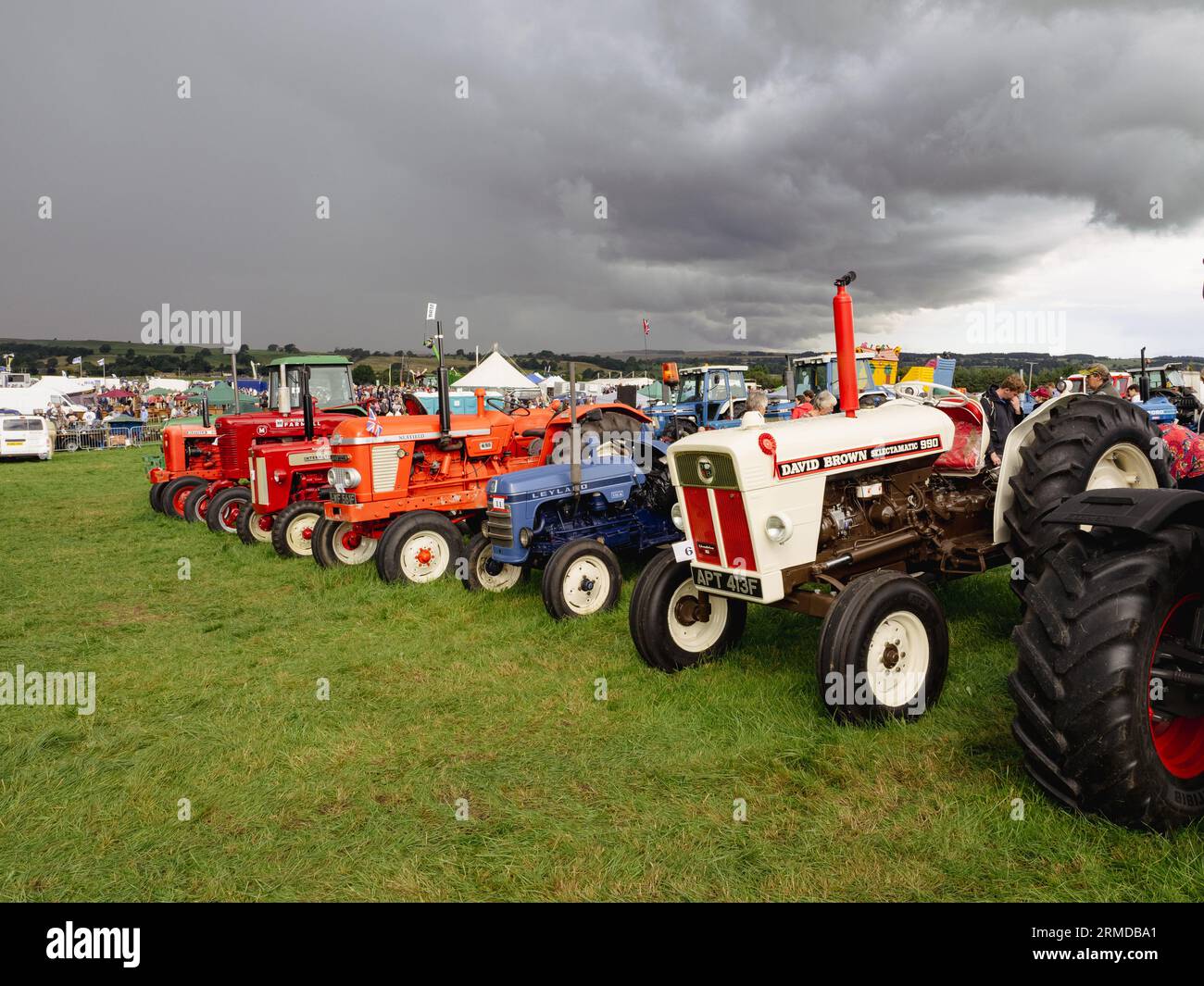 Tractors at Wensleydale Agricultural Show Stock Photo Alamy