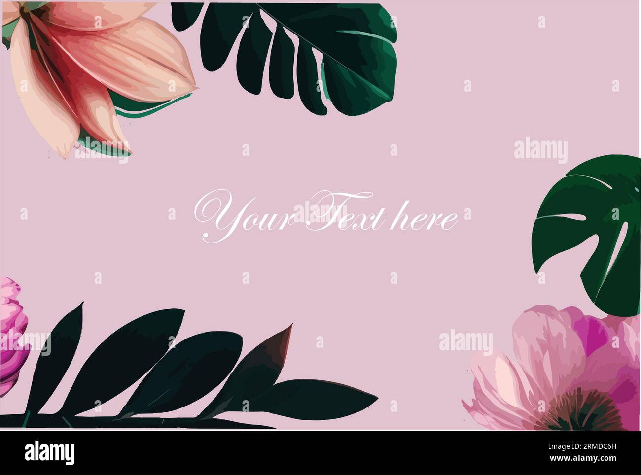 floral frame background Stock Vector