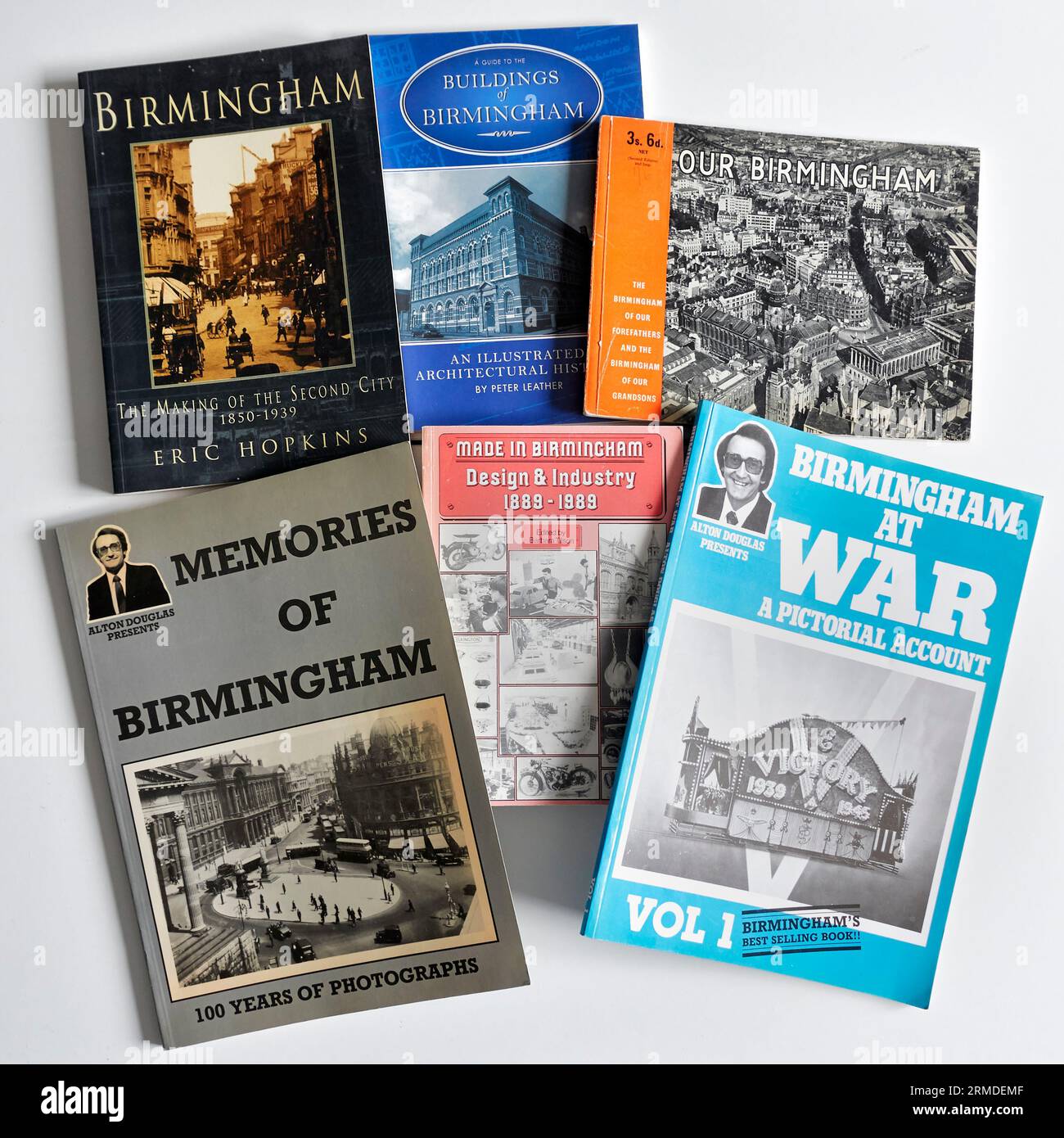 History Birmingham vintage books England UK Stock Photo