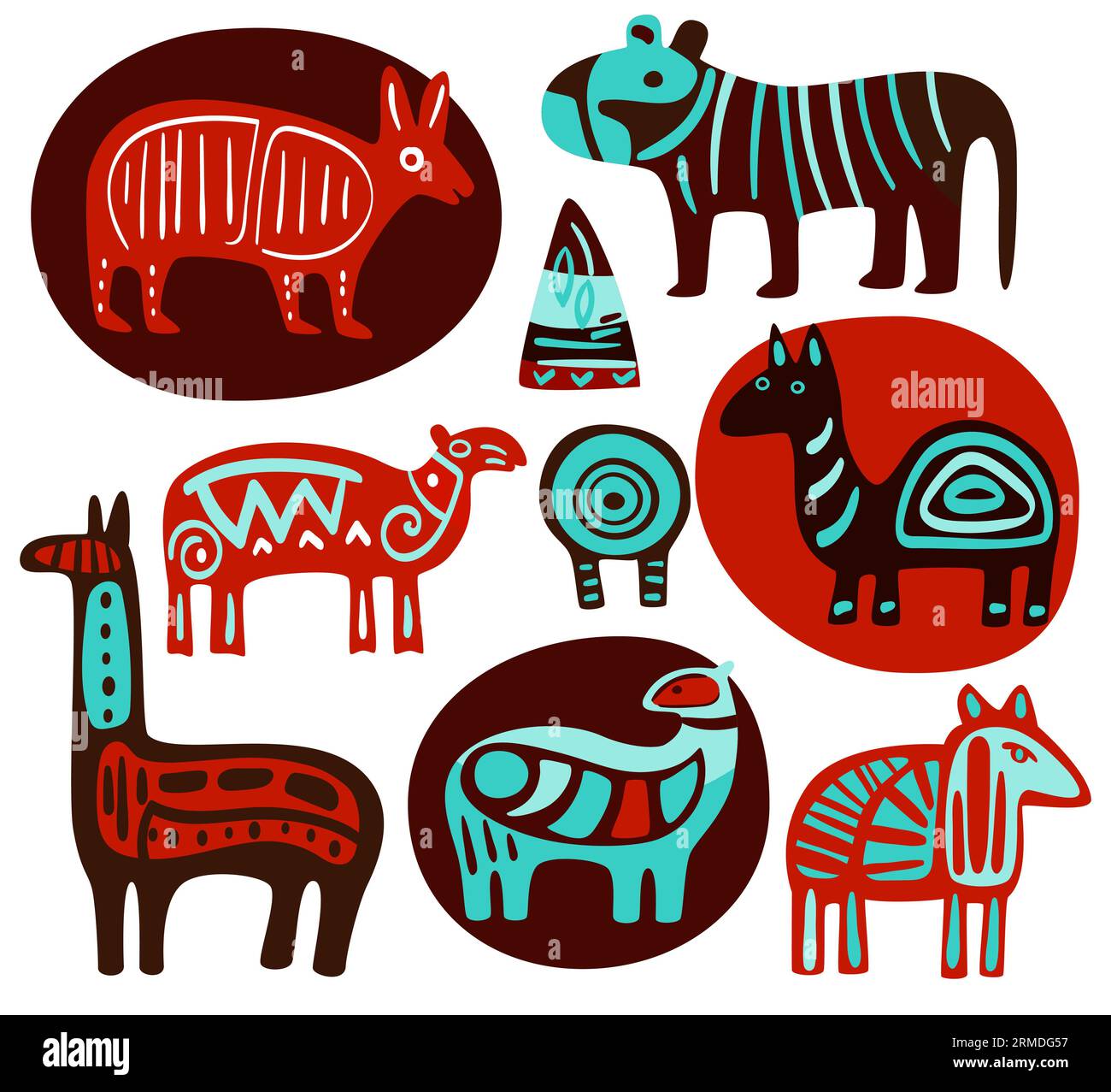 set-of-ethnic-animalistic-ornaments-african-tribal-motifs-with