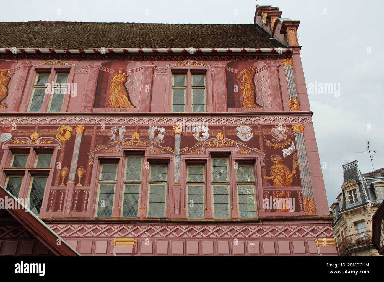 renaissance hall (former town hall) in mulhouse in alsace (france) Stock Photo