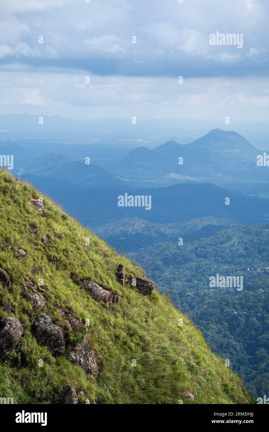 Little Adam's Peak landscape during a sunny day in Ella, Sri Lanka ...