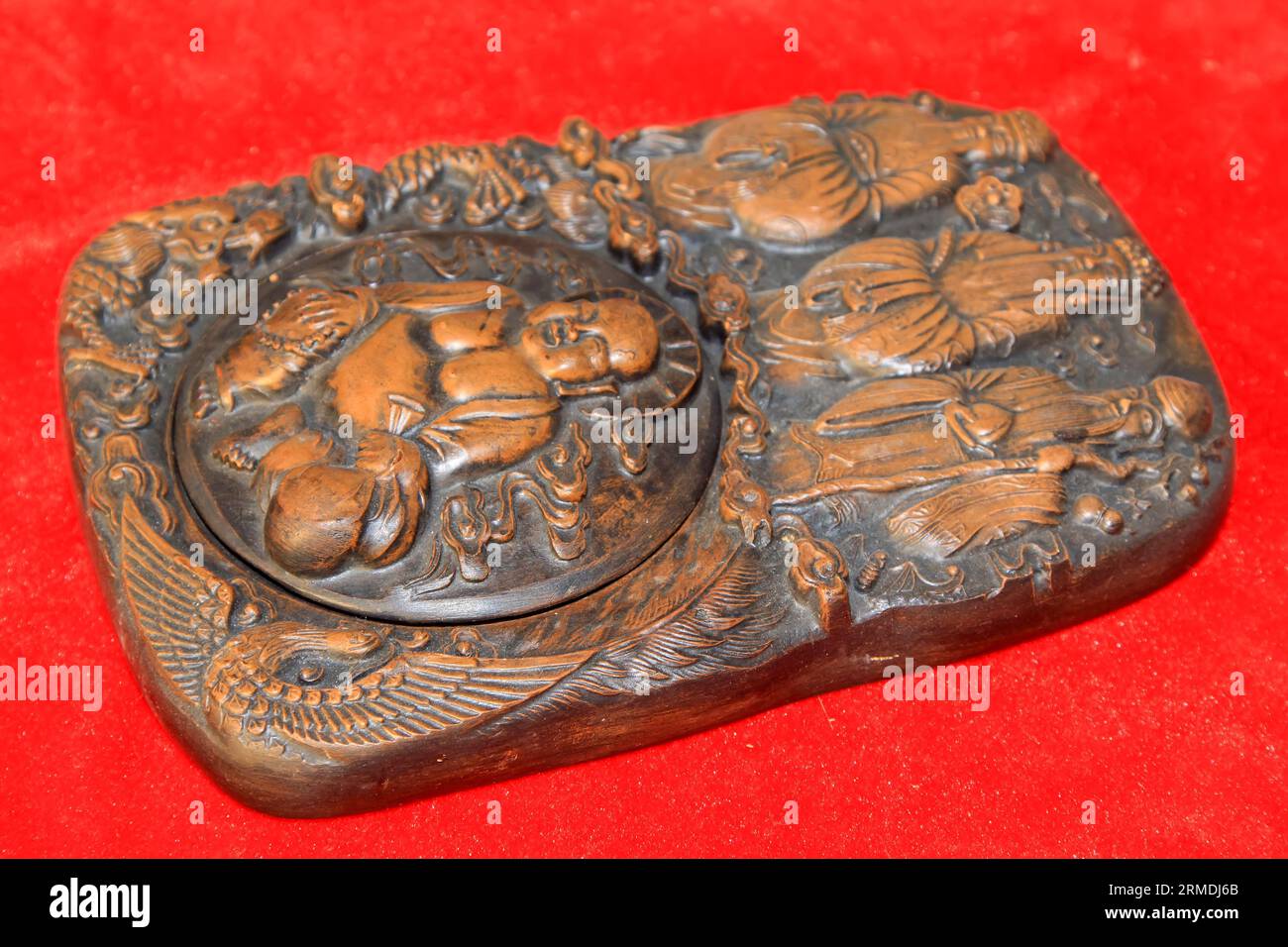 arts and crafts inkstone, closeup of photo Stock Photo