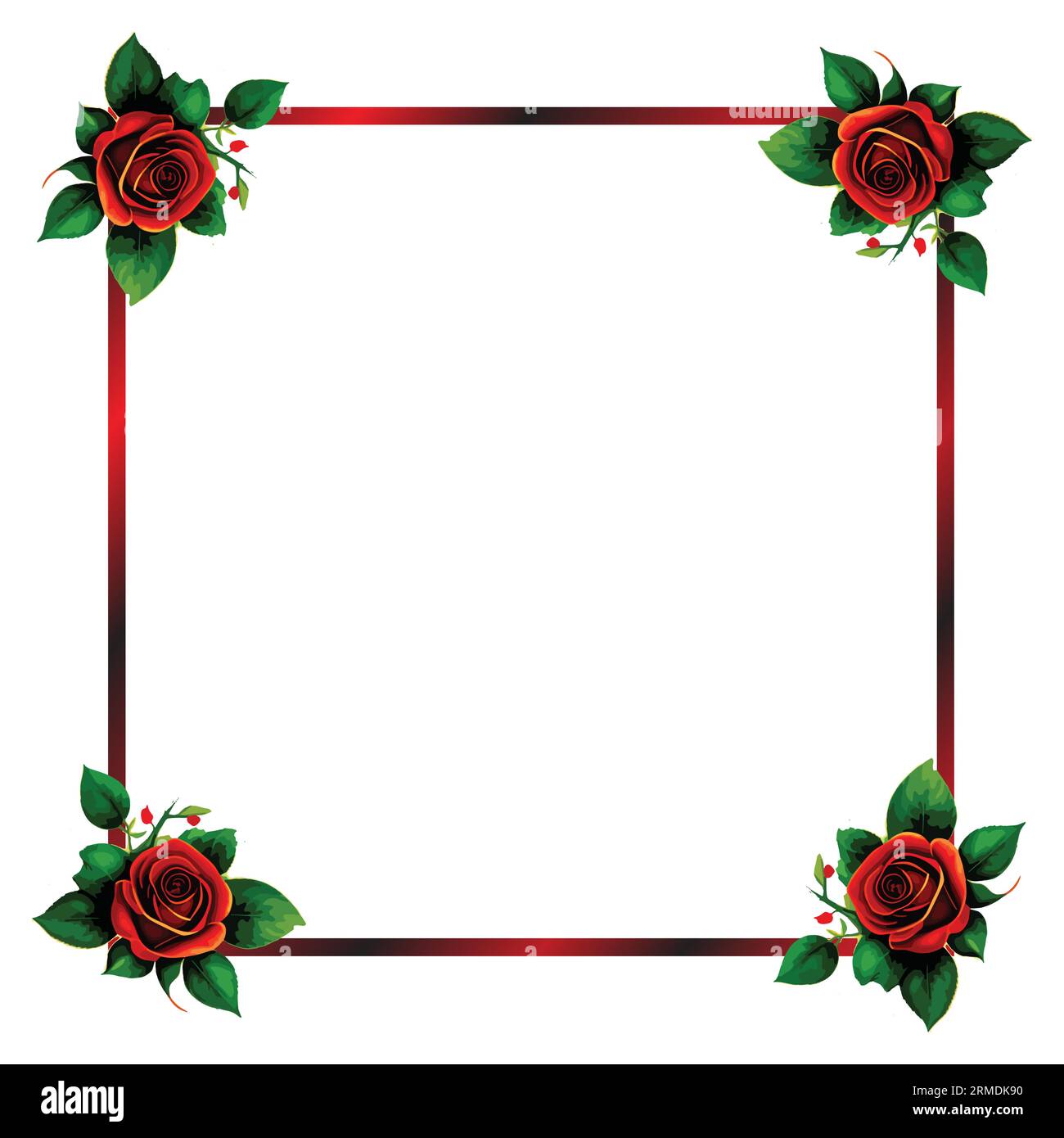 floral frame border vector Stock Vector