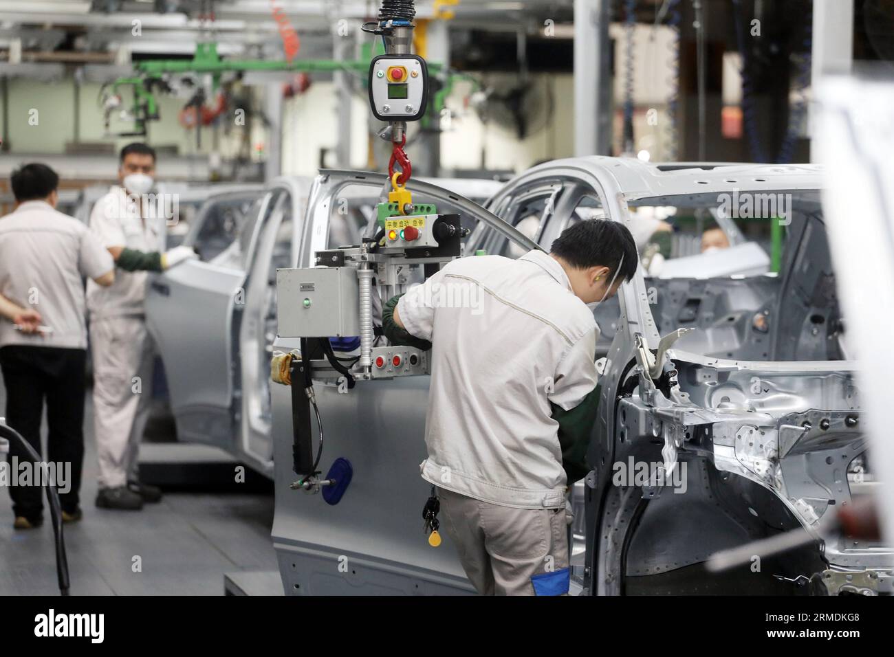 Visit the FAW-Volkswagen factory in Foshan City, south China's Guangdong Province, 24 August, 2023. Stock Photo