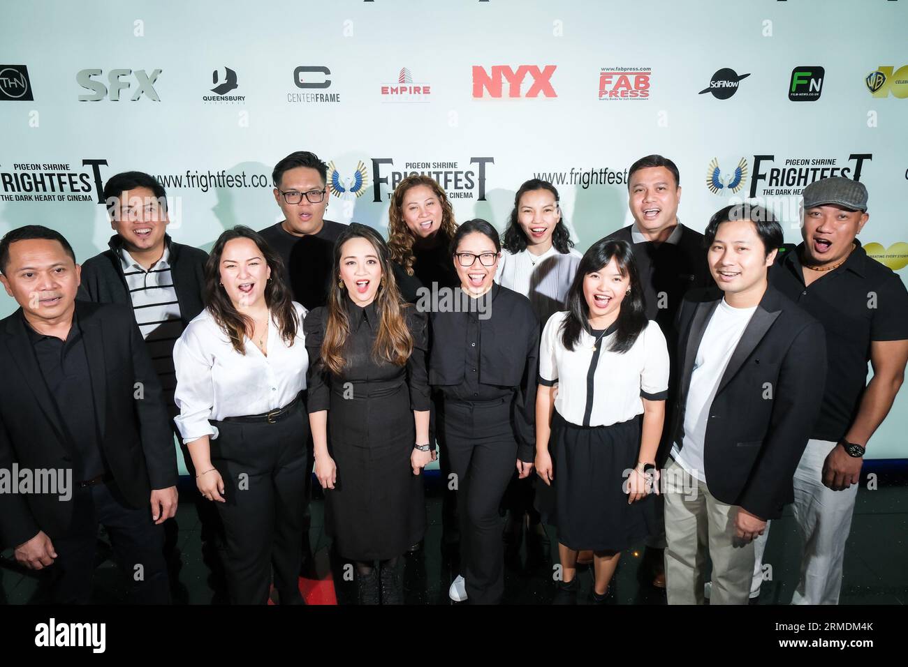 London, UK. 27th Aug, 2023. NHS Filipino choir photographed at the English Premiere of Raging Grace held during Pigeon Shrine Frightfest 2023 at the Cineworld Leicester Square. Picture by Julie Edwards Credit: JEP Celebrity Photos/Alamy Live News Stock Photo