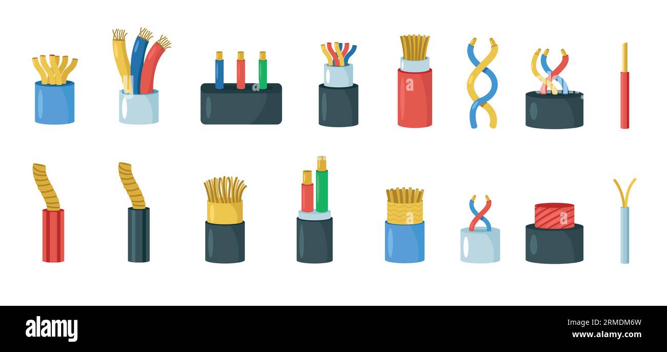 Electric cable isolation. Wiring circuit and power supply, electric