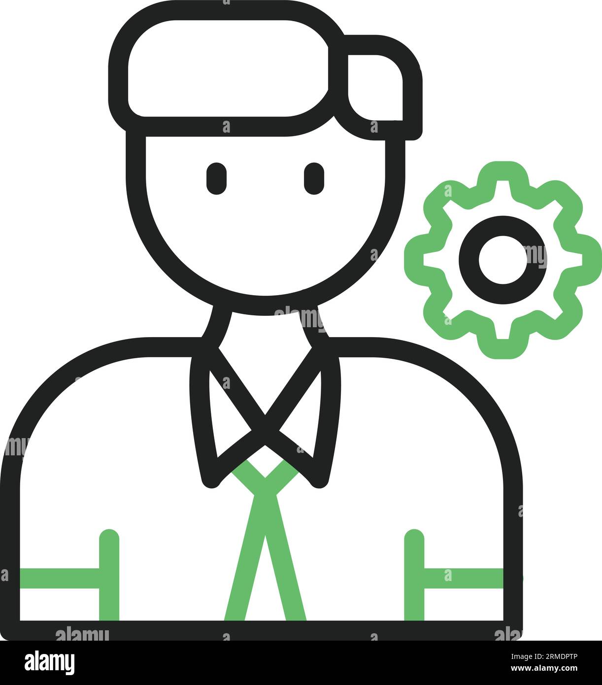 Manager and employee Stock Vector Images - Alamy