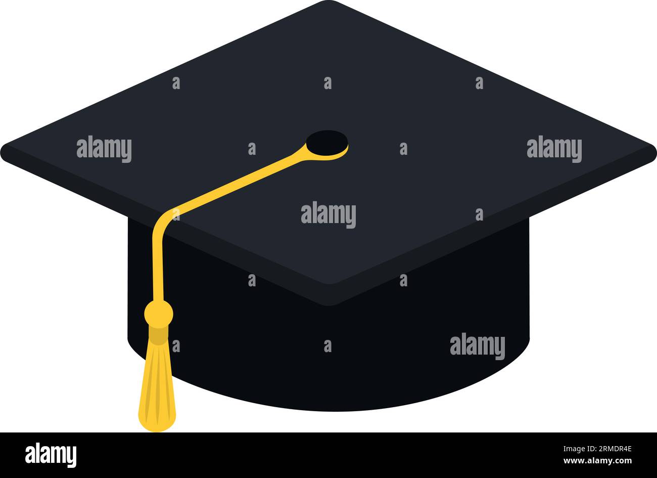 Academic cap isolated icon, education concept Stock Vector Image & Art ...