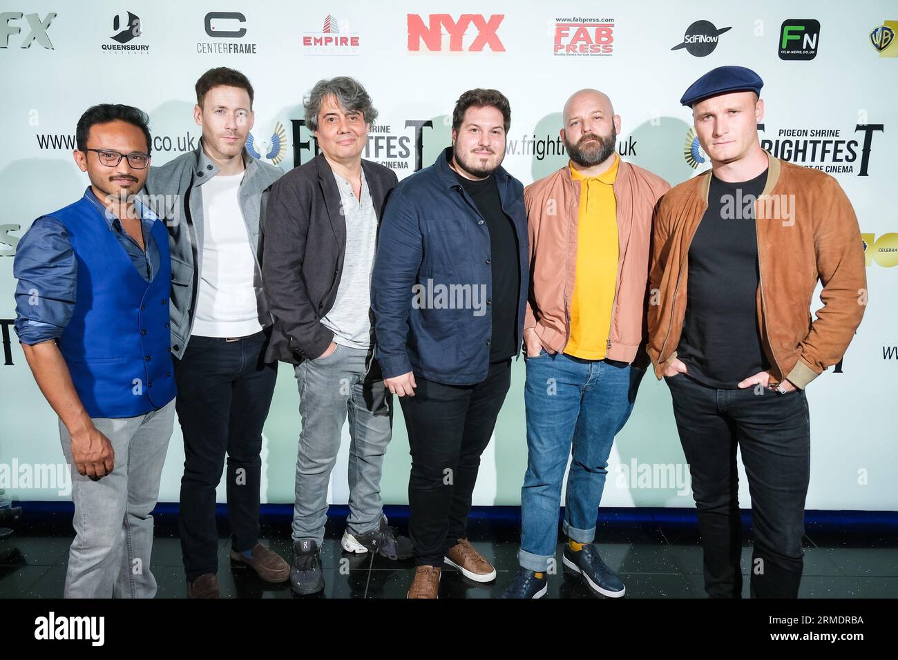 London, UK. 27th Aug, 2023. Sebastien Drouin, cast and crew photographed at the World Premiere of Cold Meat held during Pigeon Shrine Frightfest 2023 at the Cineworld Leicester Square. Picture by Julie Edwards Credit: JEP Celebrity Photos/Alamy Live News Stock Photo