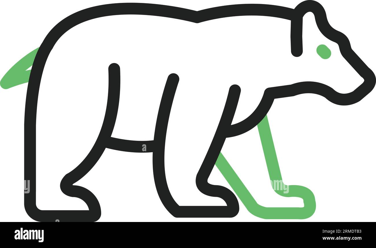 Polar Bear Icon image. Suitable for mobile application. Stock Vector