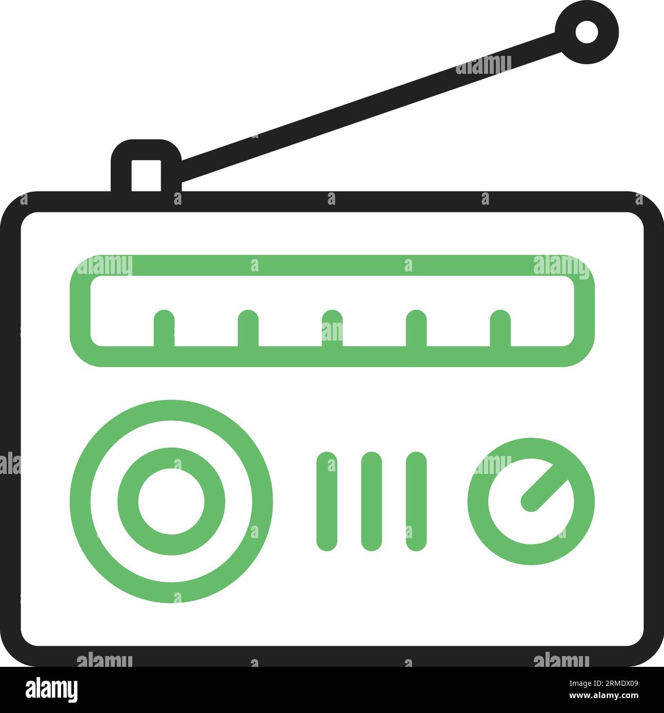Radio Icon image. Suitable for mobile application. Stock Vector