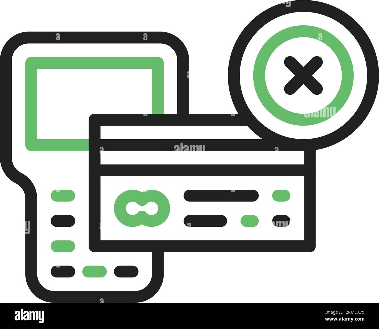 Rejected Icon image. Suitable for mobile application. Stock Vector