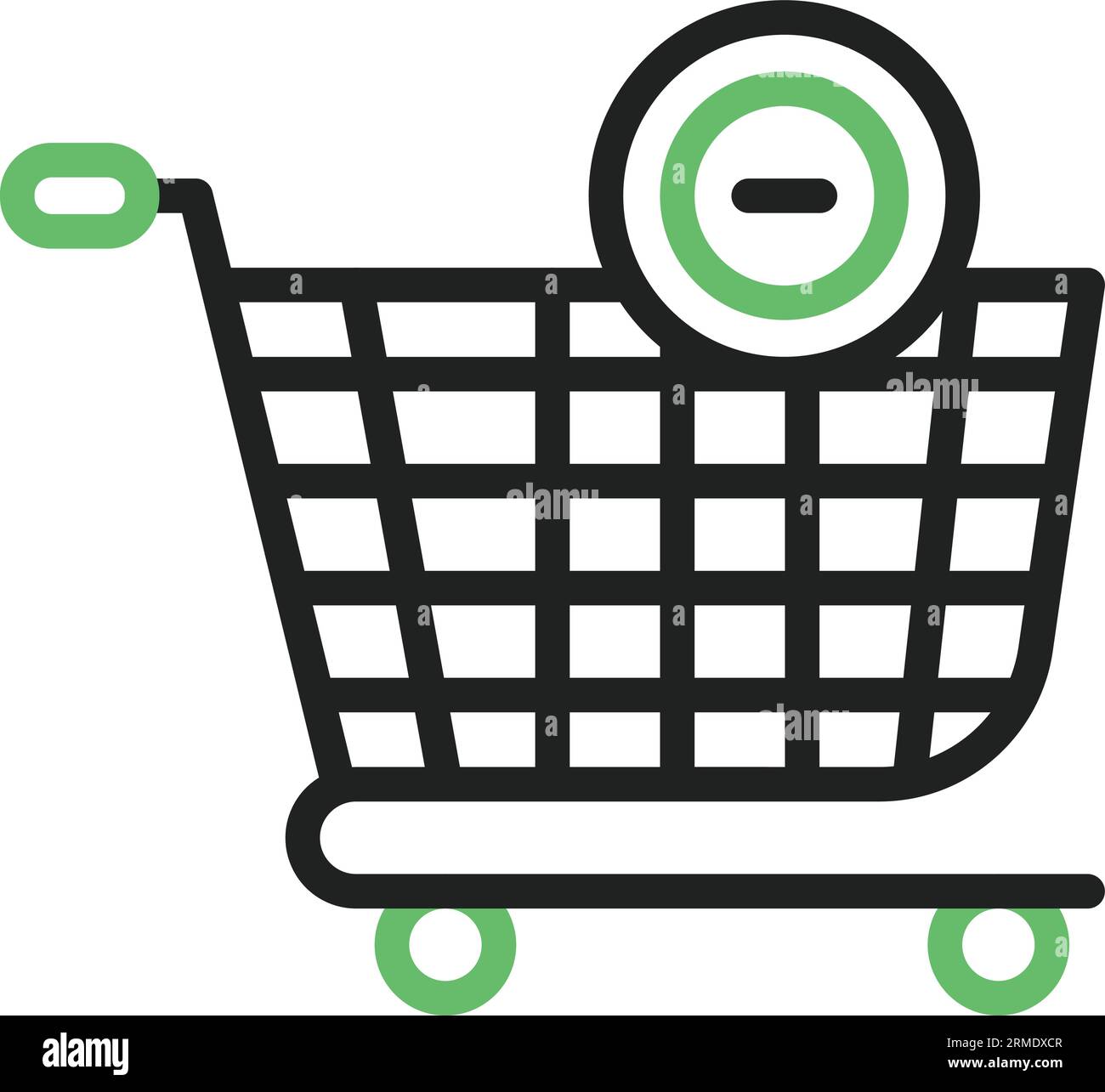 Remove From The Cart Icon image. Suitable for mobile application. Stock Vector