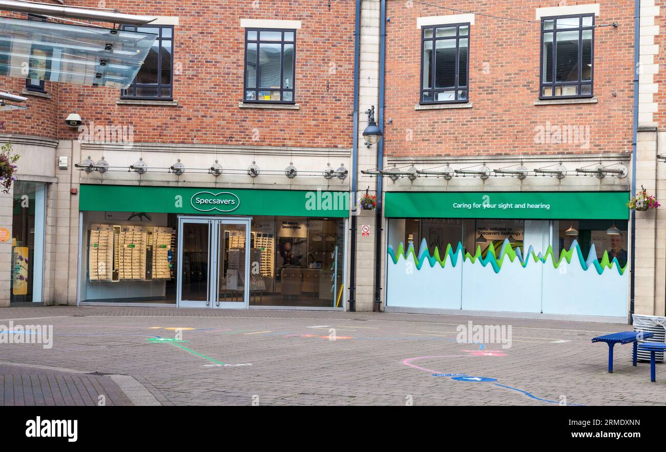 Specsavers shop in Wellington Square,Stockton on Tees,England,UK Stock