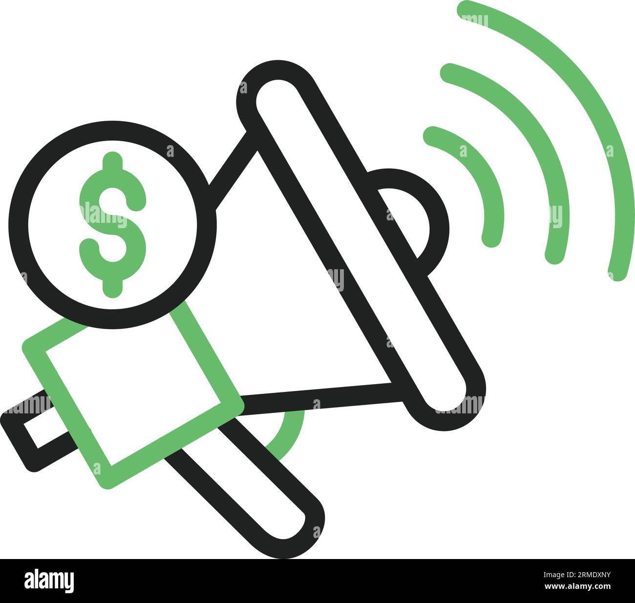Rupor Icon image. Suitable for mobile application. Stock Vector