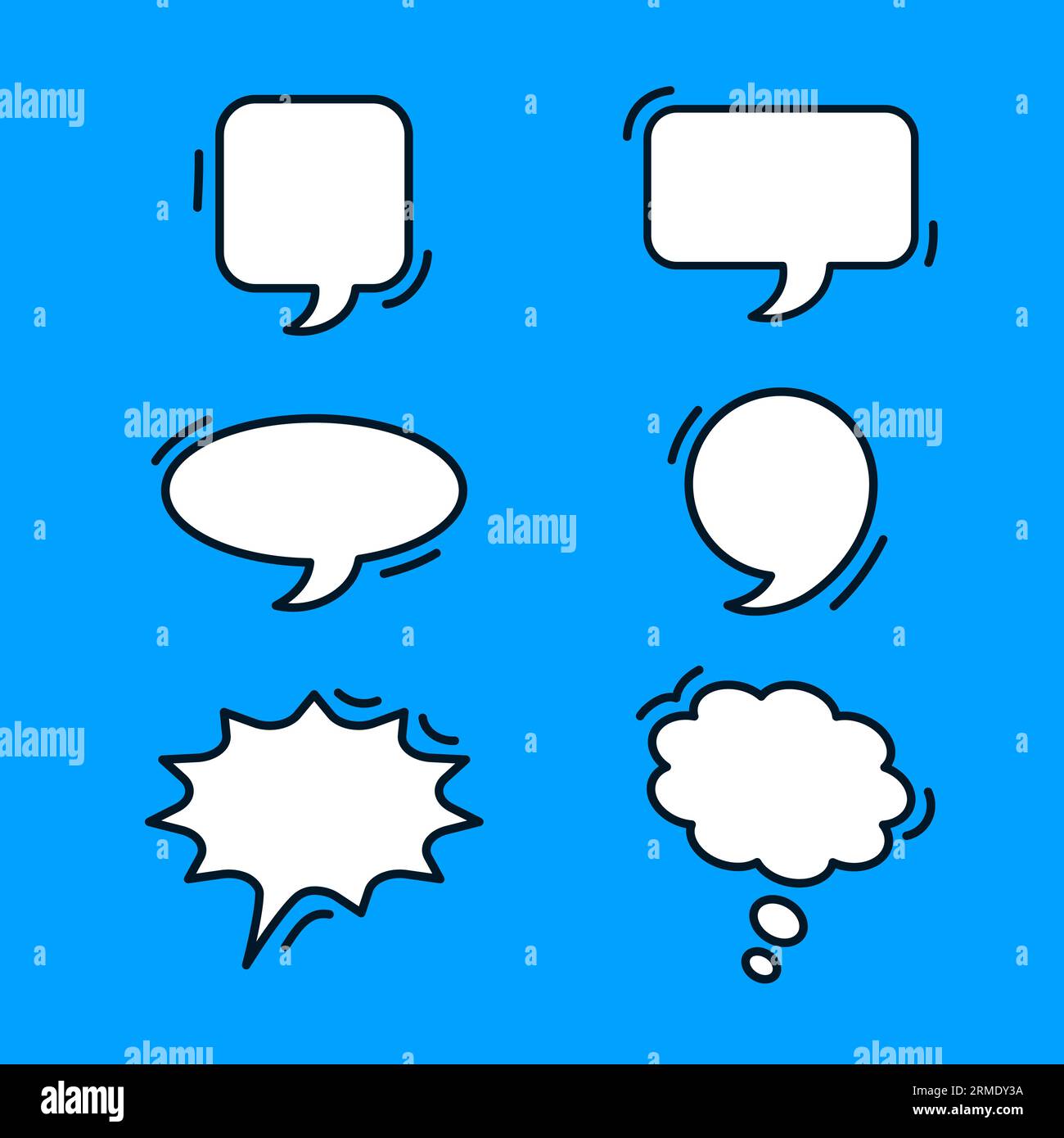 bubble chats collection vector, bubbles with white color, It's perfect ...