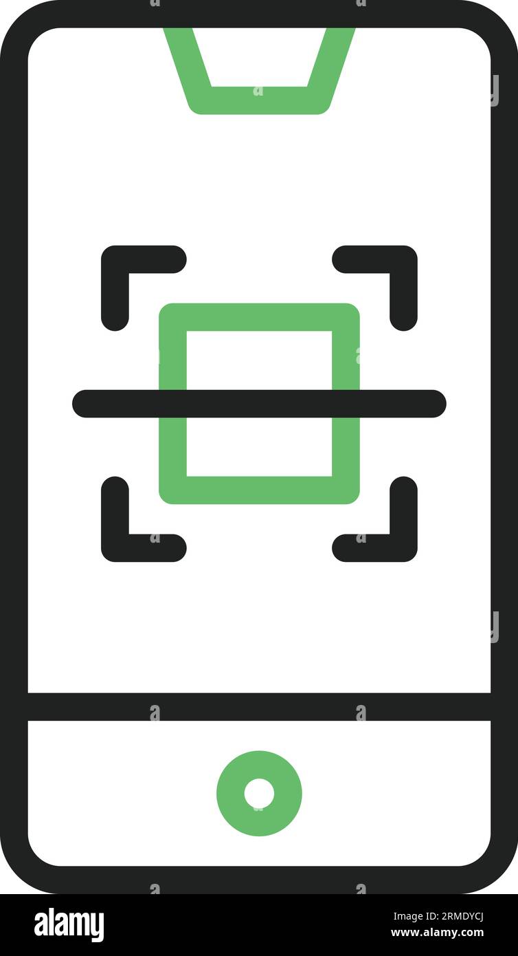 Scan Icon image. Suitable for mobile application. Stock Vector