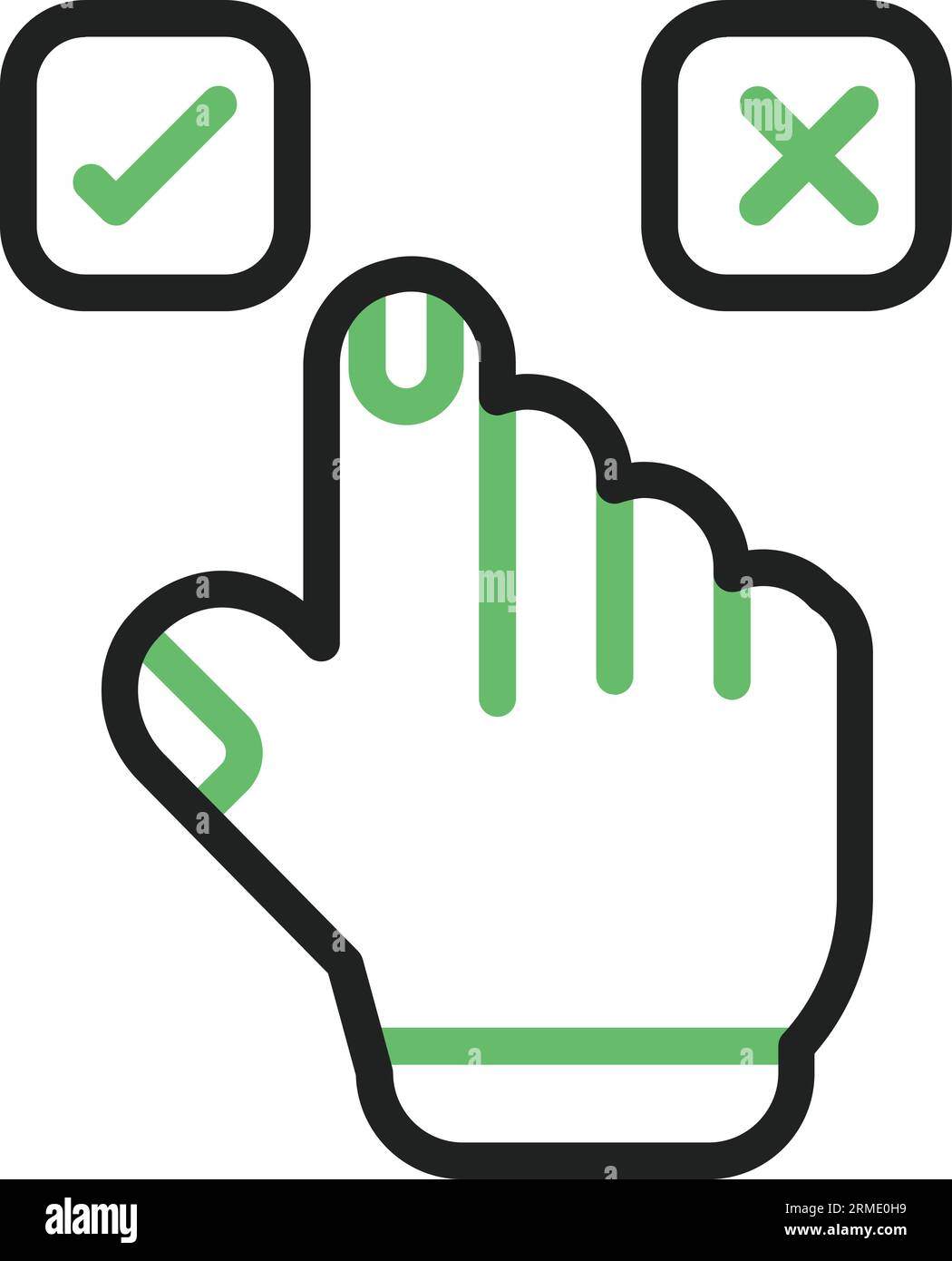 Selection Icon image. Suitable for mobile application. Stock Vector