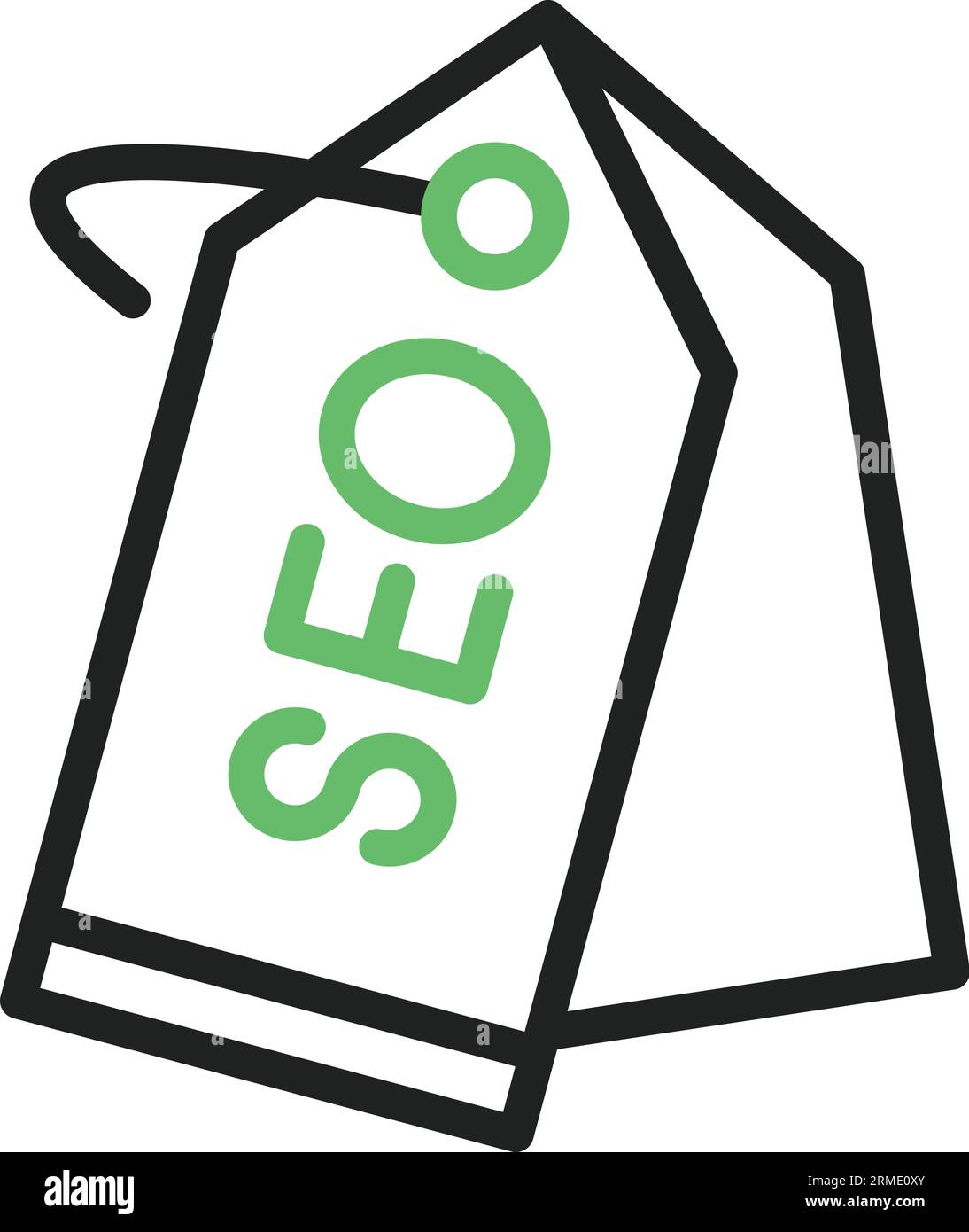 SEO Lebal Icon image. Suitable for mobile application. Stock Vector
