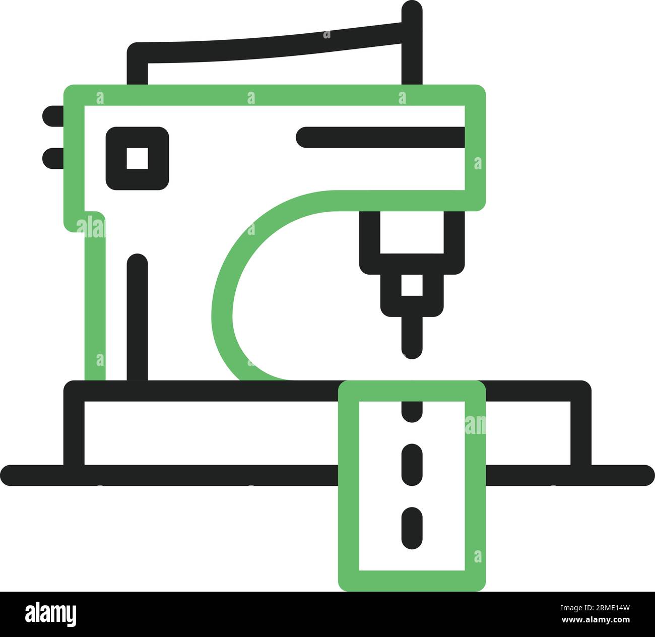Sewing Machine Icon image. Suitable for mobile application. Stock Vector