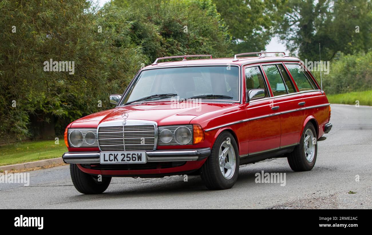Whittlebury,Northants,UK -Aug 26th 2023: 1981 red Mercedes benz