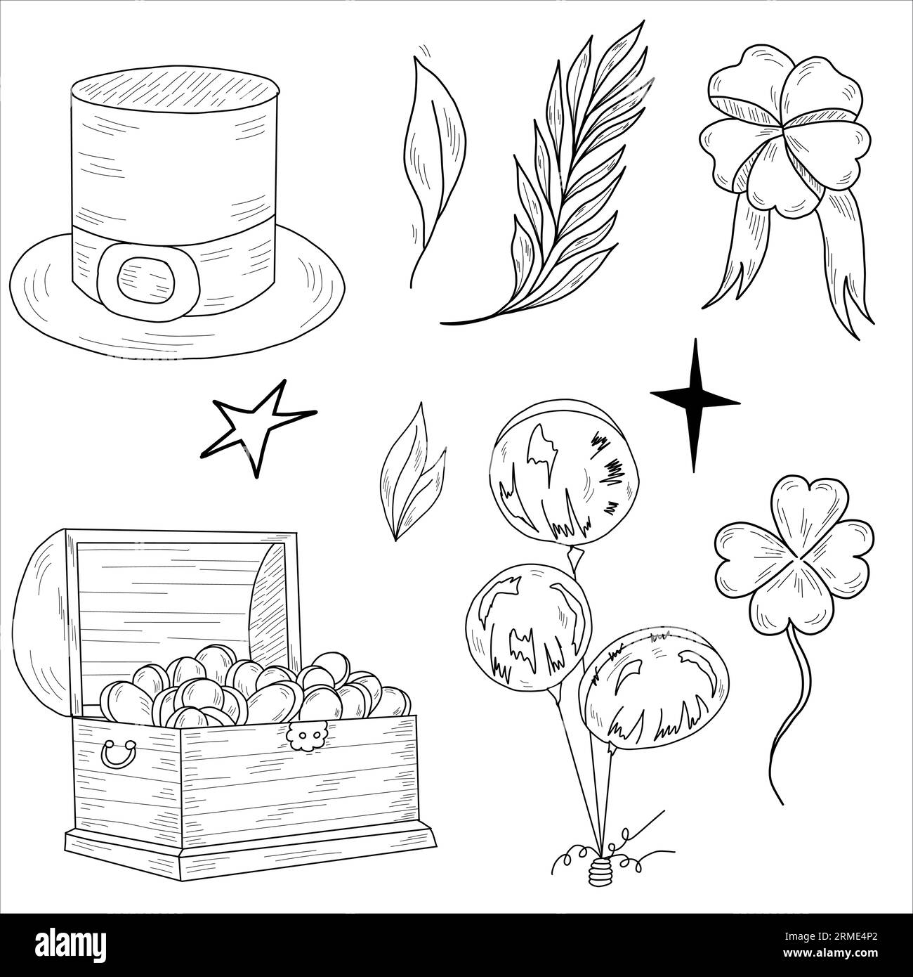 St. Patrick's Day. St. Patrick's Day vector design elements set Stock Vector