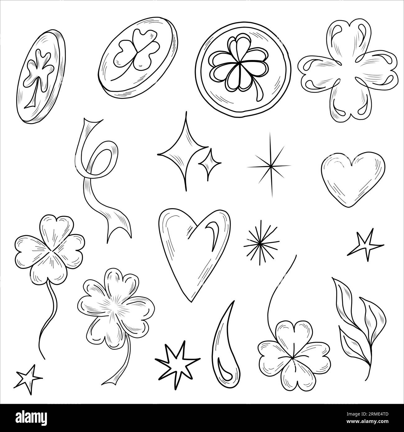 St. Patrick's Day. St. Patrick's Day vector design elements set Stock Vector