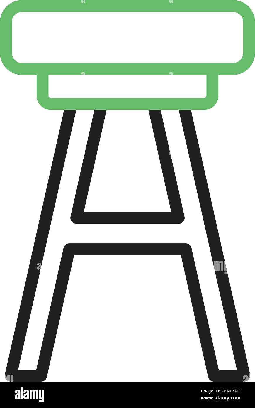 Stool Icon image. Suitable for mobile application. Stock Vector