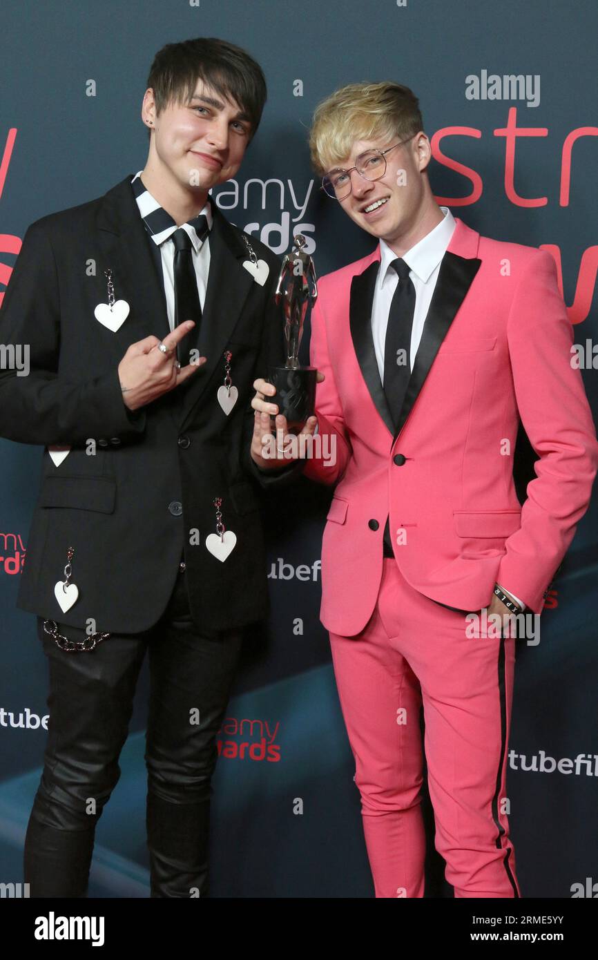 LOS ANGELES AUG 27 Colby Brock, Sam Golbach at the 2023 Streamy