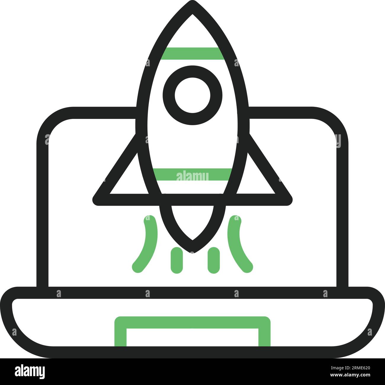 Startup Icon image. Suitable for mobile application. Stock Vector