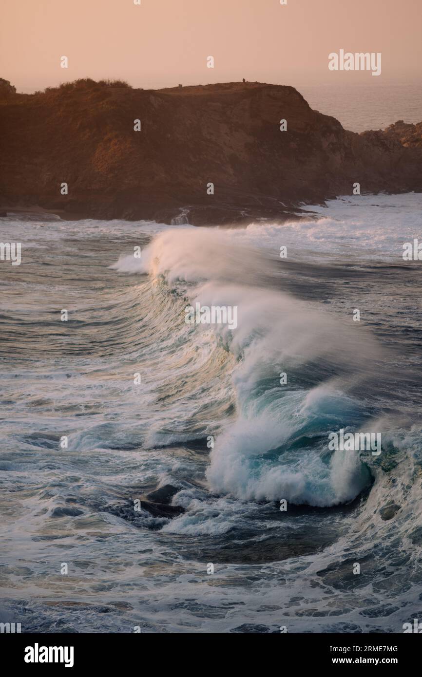 Dangerous Waves in Oaxaca Mexico Stock Photo Alamy