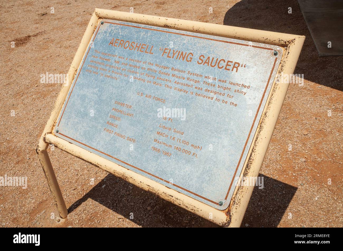 White Sands Missile Range Museum in New Mexico Stock Photo Alamy