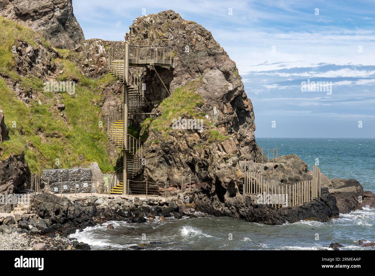 Entance, The Gobbins Cliff Path, Islandmagee, County Antrim, Northern