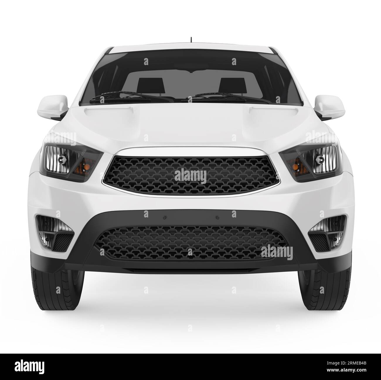 3d generic white delivery truck hi-res stock photography and images - Alamy