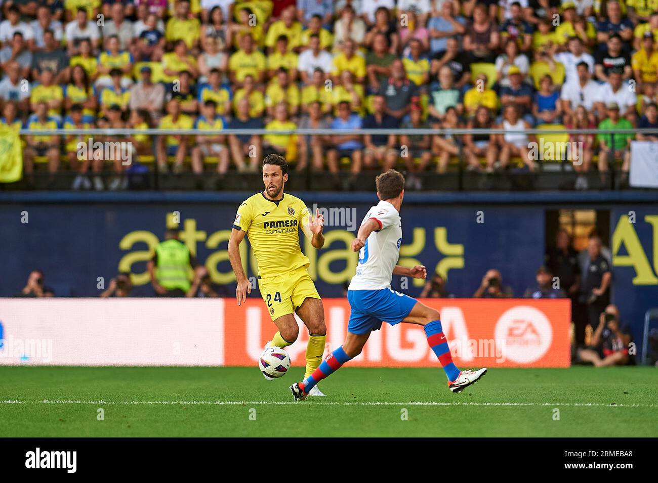 Goal Celebration Alex Baena of Villarreal CF, Alexander Sorloth of  Villarreal CF in action during the La Liga EA Sport Regular Season Round 3  on augus Stock Photo - Alamy