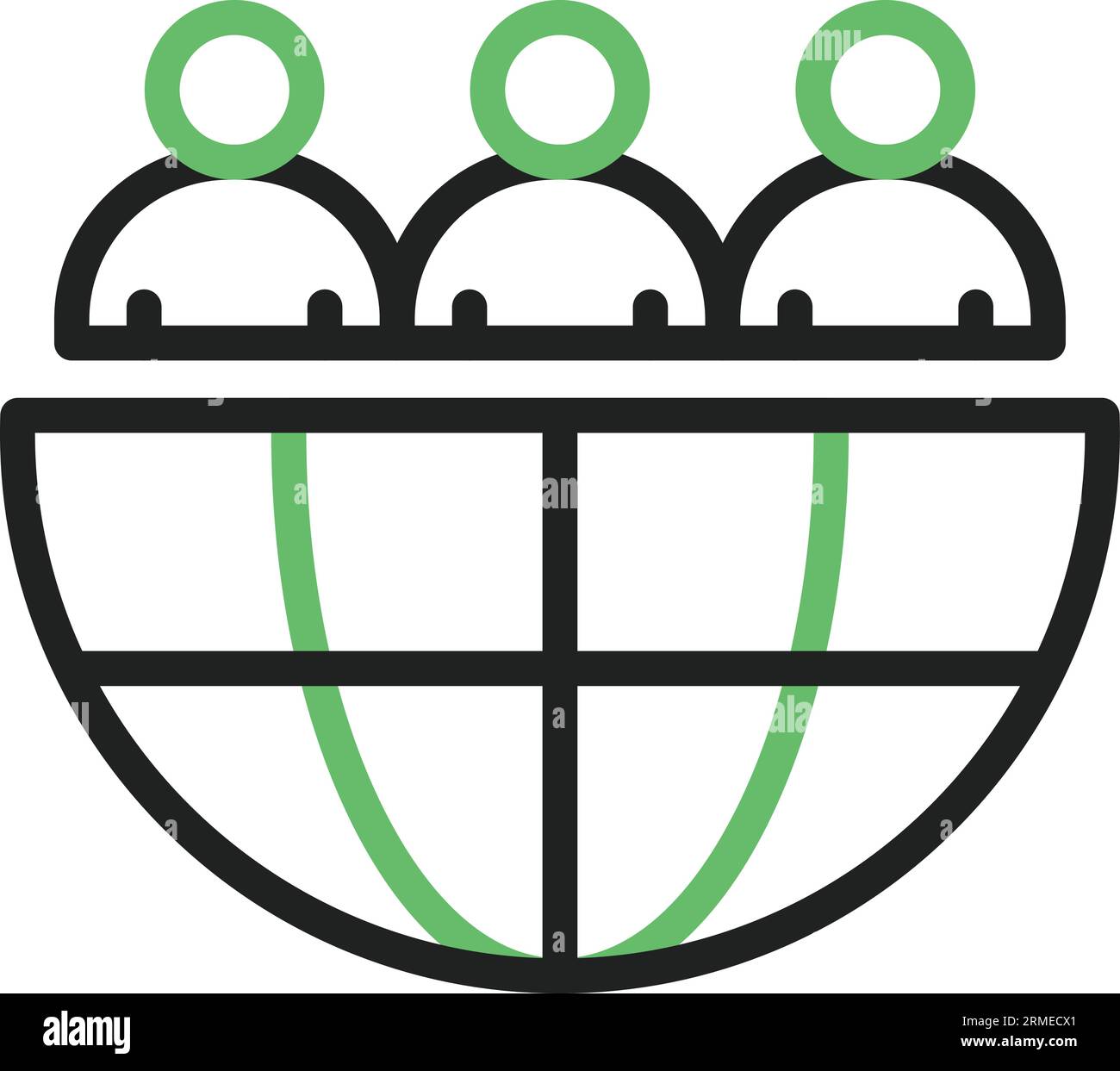 Outsource Icon Image. Stock Vector