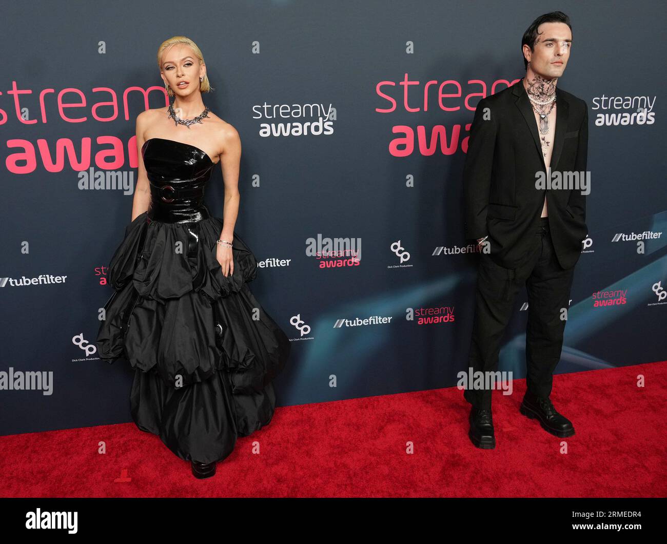 Los Angeles, USA. 27th Aug, 2023. (LR) Kenz Lawren and Jonty Wilde